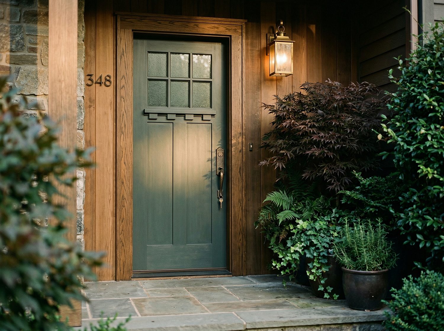 Behr- Hidden Gem inspired Outdoor entry door Behr: Hidden Gem - another 2026 color trend