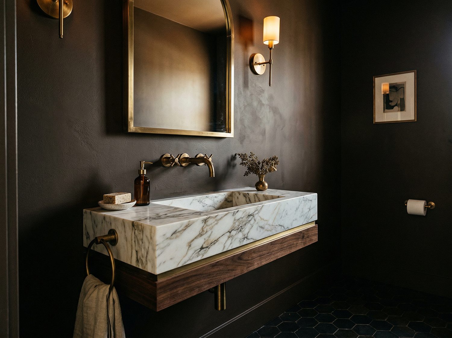 Benjamin Moore- Silhouette inspired Interior Statement Wall Benjamin Moore: Silhouette AF-655 - another 2026 color trend