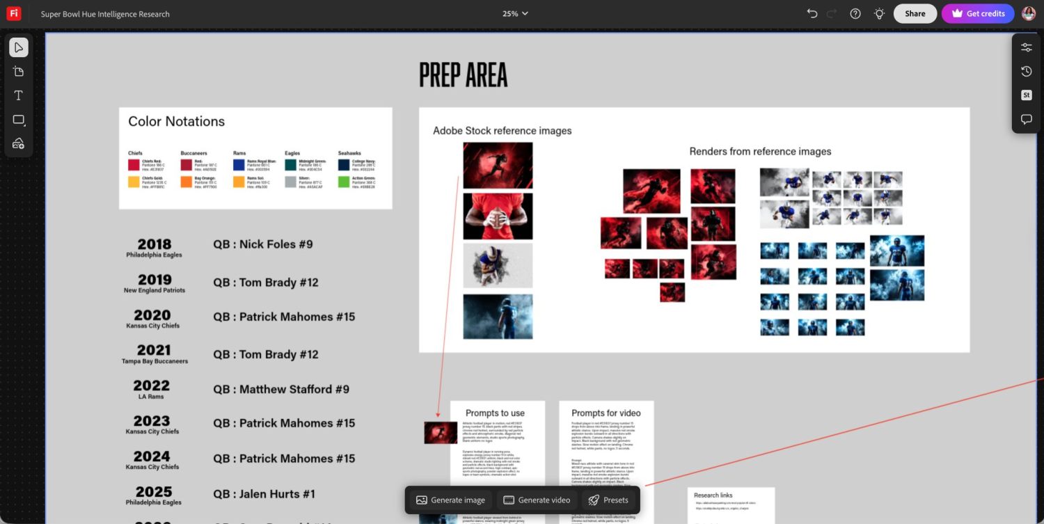 Firefly Prep Board Area